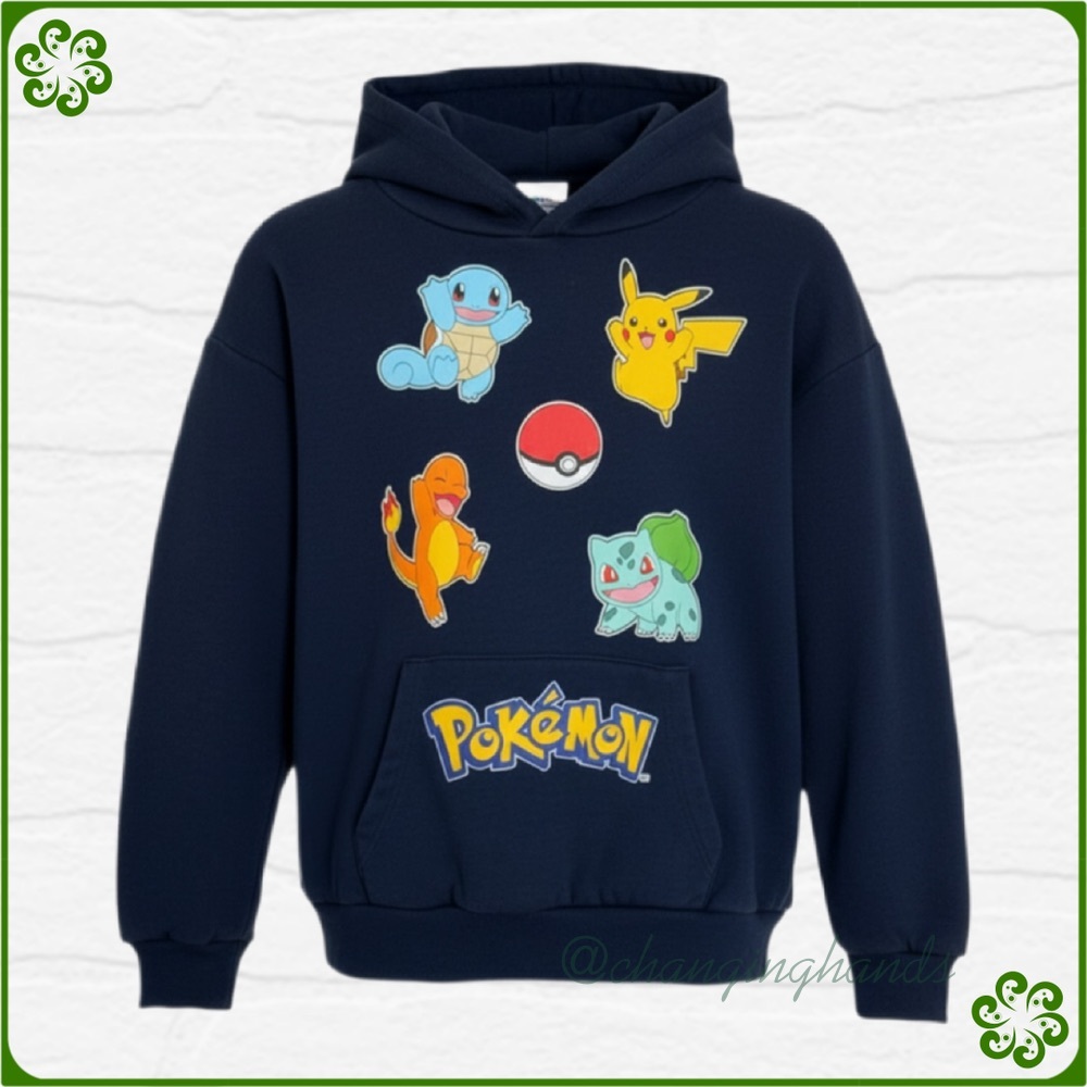 Boys Pokemon Character Group Graphic Hoodie